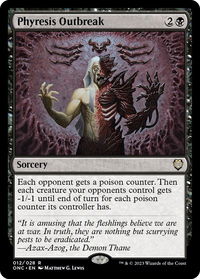 Phyresis Outbreak - Commander: Phyrexia: All Will Be One (ONC) #12 - Rare Magic: The Gathering Trading Card