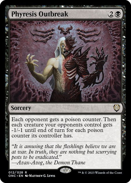 Phyresis Outbreak - Commander: Phyrexia: All Will Be One Magic: The Gathering trading card