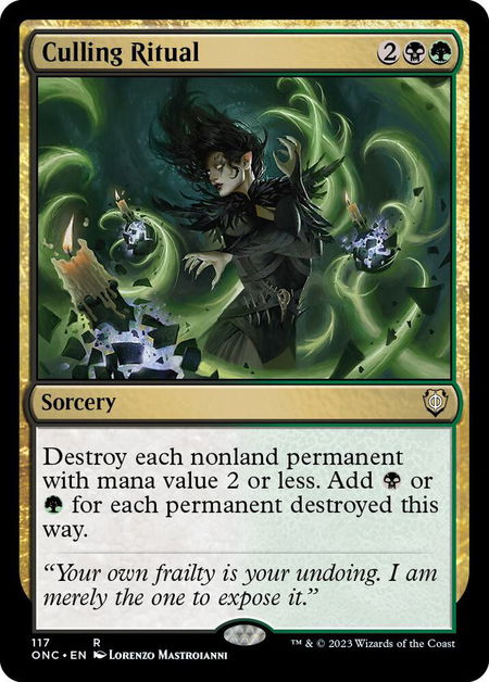 Culling Ritual - Commander: Phyrexia: All Will Be One Magic: The Gathering trading card