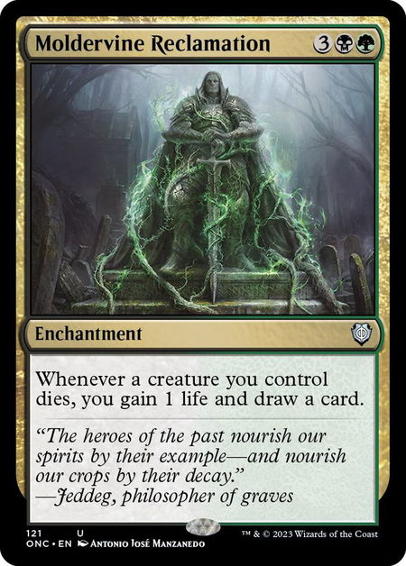 Moldervine Reclamation - Commander: Phyrexia: All Will Be One Magic: The Gathering trading card