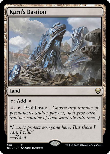 Karn's Bastion - Commander: Phyrexia: All Will Be One Magic: The Gathering trading card