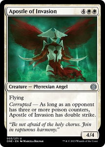 Apostle of Invasion - Phyrexia: All Will Be One (ONE) #3 - Uncommon Magic: The Gathering Trading Card