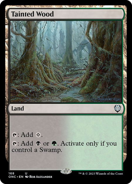 Tainted Wood - Commander: Phyrexia: All Will Be One Magic: The Gathering trading card