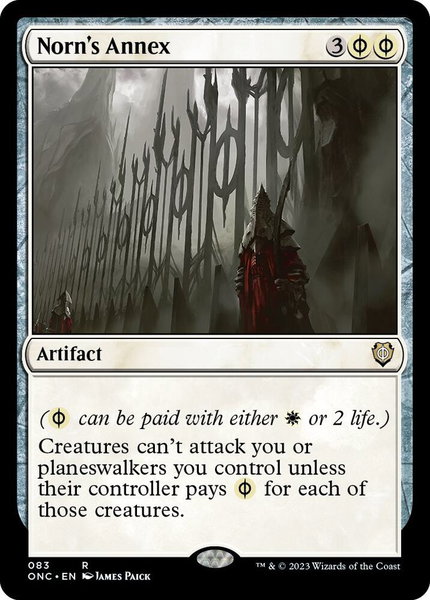 Norn's Annex trading card from Commander: Phyrexia: All Will Be One Norn's Annex - Commander: Phyrexia: All Will Be One Magic: The Gathering trading card