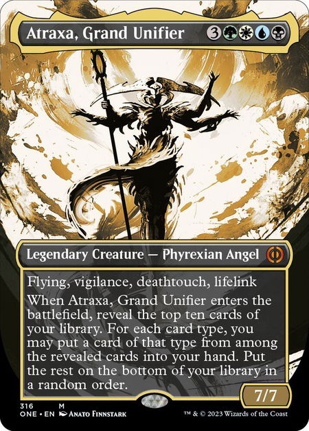 Atraxa, Grand Unifier (Showcase) - Phyrexia: All Will Be One Magic: The Gathering trading card