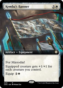 Kemba's Banner (Extended Art) - Commander: Phyrexia: All Will Be One (ONC) #45 - Rare Magic: The Gathering Trading Card