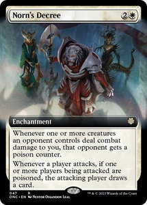 Norn's Decree (Extended Art) - Commander: Phyrexia: All Will Be One (ONC) #47 - Rare Magic: The Gathering Trading Card