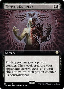 Phyresis Outbreak (Extended Art) - Commander: Phyrexia: All Will Be One (ONC) #50 - Rare Magic: The Gathering Trading Card