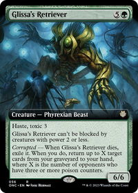 Glissa's Retriever (Extended Art) - Commander: Phyrexia: All Will Be One (ONC) #56 - Rare Magic: The Gathering Trading Card