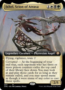 Ixhel, Scion of Atraxa (Extended Art) - Commander: Phyrexia: All Will Be One (ONC) #37 - Mythic Rare Magic: The Gathering Trading Card