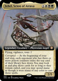 Ixhel, Scion of Atraxa (Extended Art) - Commander: Phyrexia: All Will Be One (ONC) #37 - Mythic Magic: The Gathering Trading Card