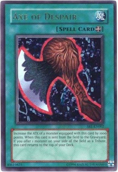 Axe of Despair trading card from Spell Ruler (Worldwide English) Axe of Despair - Spell Ruler (Worldwide English) YuGiOh trading card