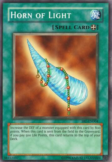 Horn of Light trading card from Spell Ruler (Worldwide English) Horn of Light - Spell Ruler (Worldwide English) YuGiOh trading card