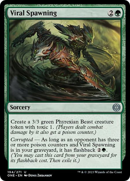 Viral Spawning - Phyrexia: All Will Be One Magic: The Gathering trading card