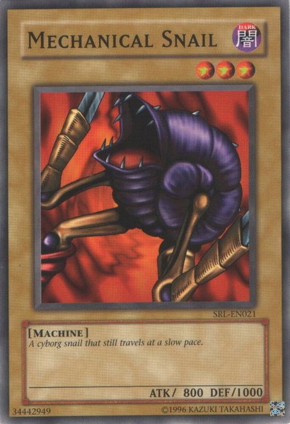 Mechanical Snail trading card from Spell Ruler (Worldwide English) Mechanical Snail - Spell Ruler (Worldwide English) YuGiOh trading card