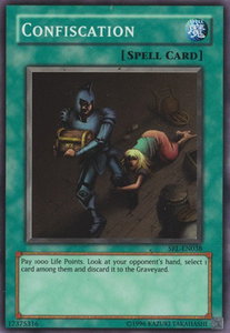 Confiscation - Spell Ruler (Worldwide English) (SRL-EN) #SRL-EN038 - Super Rare YuGiOh Trading Card