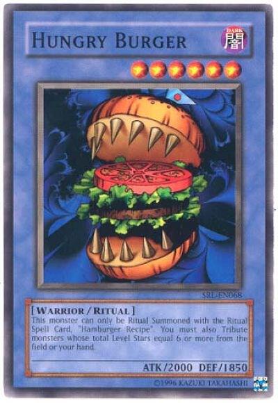 Hungry Burger trading card from Spell Ruler (Worldwide English) Hungry Burger - Spell Ruler (Worldwide English) YuGiOh trading card