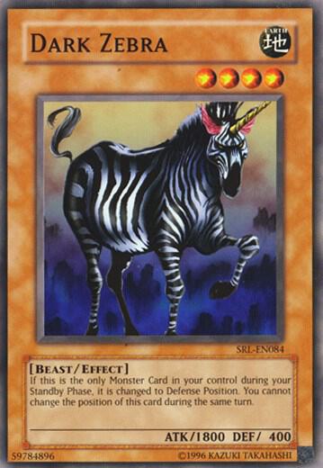Dark Zebra trading card from Spell Ruler (Worldwide English) Dark Zebra - Spell Ruler (Worldwide English) YuGiOh trading card