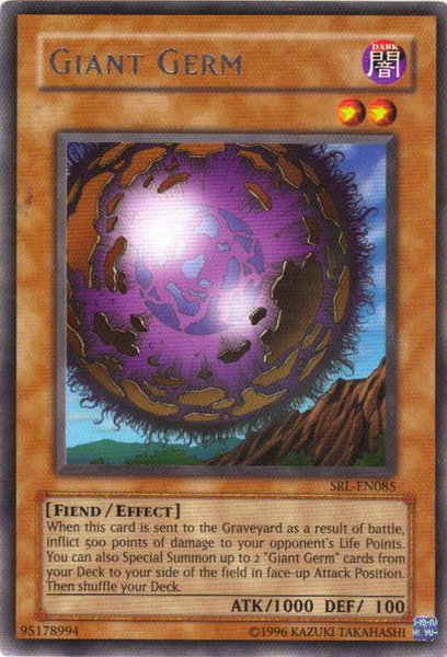 Giant Germ trading card from Spell Ruler (Worldwide English) Giant Germ - Spell Ruler (Worldwide English) YuGiOh trading card