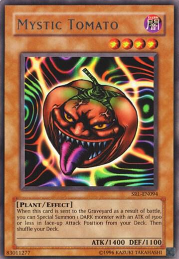 Mystic Tomato trading card from Spell Ruler (Worldwide English) Mystic Tomato - Spell Ruler (Worldwide English) YuGiOh trading card