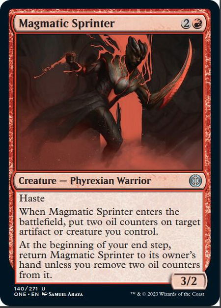 Magmatic Sprinter - Phyrexia: All Will Be One Magic: The Gathering trading card