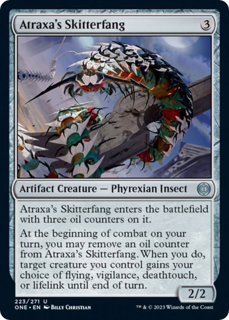Atraxa's Skitterfang - Phyrexia: All Will Be One Magic: The Gathering trading card