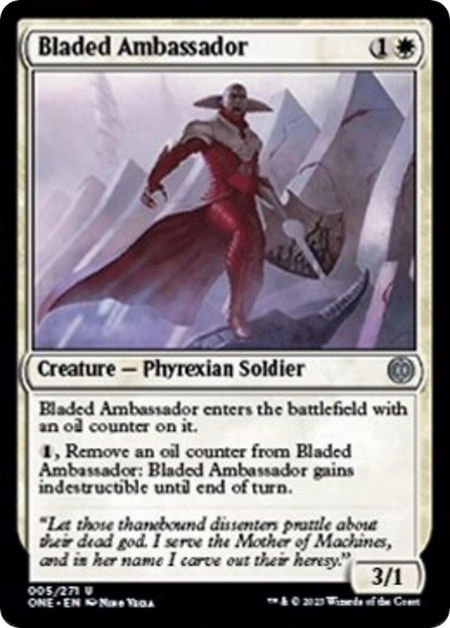 Bladed Ambassador - Phyrexia: All Will Be One Magic: The Gathering trading card