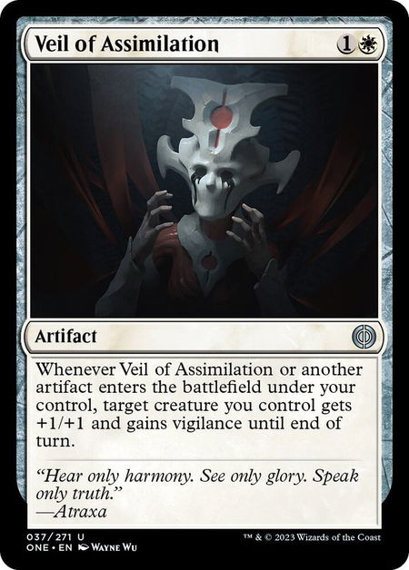 Veil of Assimilation - Phyrexia: All Will Be One Magic: The Gathering trading card