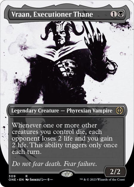 Vraan, Executioner Thane (Showcase) - Phyrexia: All Will Be One Magic: The Gathering trading card