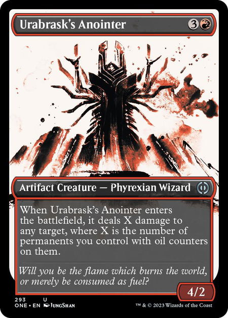 Urabrask's Anointer (Showcase) - Phyrexia: All Will Be One Magic: The Gathering trading card