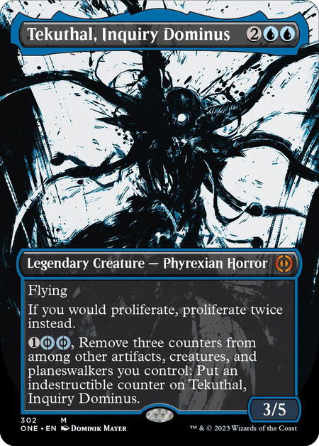 Tekuthal, Inquiry Dominus (Showcase) - Phyrexia: All Will Be One Magic: The Gathering trading card