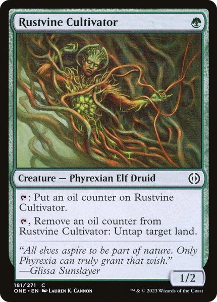 Rustvine Cultivator - Phyrexia: All Will Be One Magic: The Gathering trading card