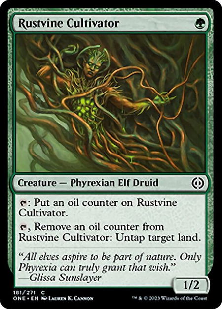 Rustvine Cultivator - Phyrexia: All Will Be One Magic: The Gathering trading card