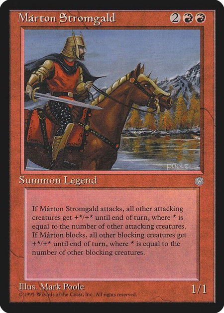 Marton Stromgald - Ice Age Magic: The Gathering trading card