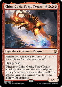 Chiss-Goria, Forge Tyrant - Commander: Phyrexia: All Will Be One (ONC) #25 - Mythic Magic: The Gathering Trading Card