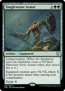 Tangleweave Armor - Commander: Phyrexia: All Will Be One (ONC) #26 - Rare Magic: The Gathering Trading Card