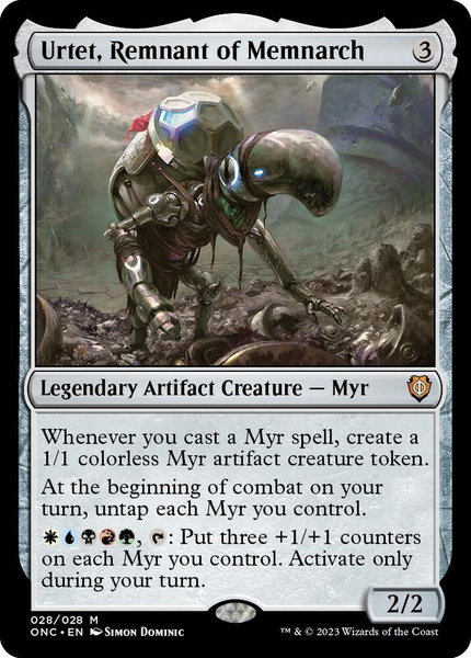 Urtet, Remnant of Memnarch - Commander: Phyrexia: All Will Be One Magic: The Gathering trading card