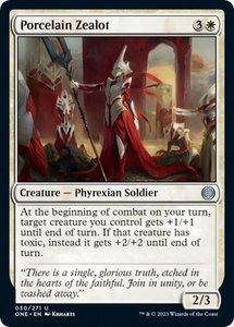 Porcelain Zealot - Phyrexia: All Will Be One (ONE) #30 - Uncommon Magic: The Gathering Trading Card
