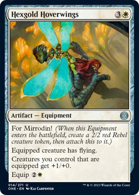Hexgold Hoverwings - Phyrexia: All Will Be One Magic: The Gathering trading card