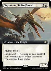 Skyhunter Strike Force (Extended Art) - Commander: Phyrexia: All Will Be One (ONC) #31 - Rare Magic: The Gathering Trading Card