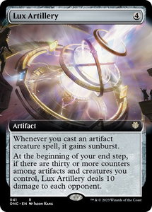 Lux Artillery (Extended Art) - Commander: Phyrexia: All Will Be One (ONC) #41 - Rare Magic: The Gathering Trading Card