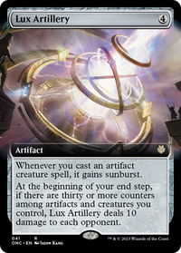 Lux Artillery (Extended Art) - Commander: Phyrexia: All Will Be One (ONC) #41 - Rare Magic: The Gathering Trading Card
