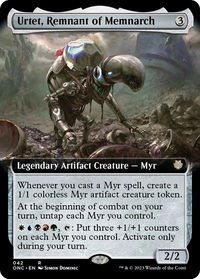 Urtet, Remnant of Memnarch (Extended Art) - Commander: Phyrexia: All Will Be One (ONC) #42 - Rare Magic: The Gathering Trading Card