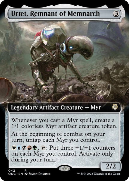 Urtet, Remnant of Memnarch (Extended Art) - Commander: Phyrexia: All Will Be One Magic: The Gathering trading card