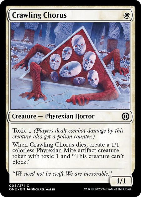 Crawling Chorus - Phyrexia: All Will Be One Magic: The Gathering trading card