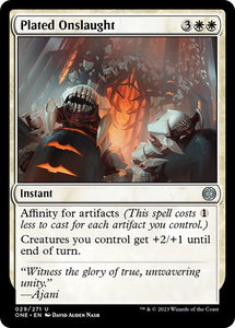 Plated Onslaught - Phyrexia: All Will Be One (ONE) #29 - Uncommon Magic: The Gathering Trading Card