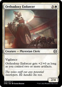 Orthodoxy Enforcer - Phyrexia: All Will Be One (ONE) #25 - Common Magic: The Gathering Trading Card