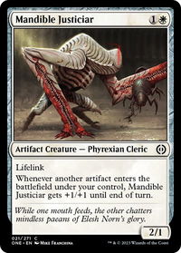 Mandible Justiciar - Phyrexia: All Will Be One (ONE) #21 - Common Magic: The Gathering Trading Card