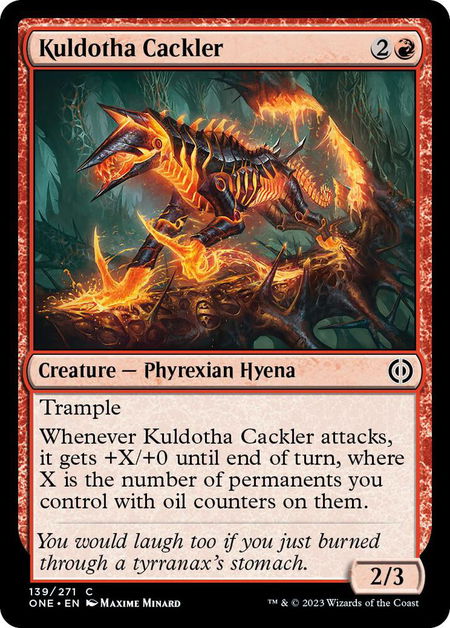 Kuldotha Cackler - Phyrexia: All Will Be One Magic: The Gathering trading card