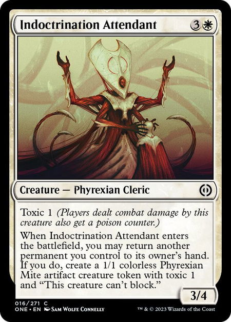 Indoctrination Attendant - Phyrexia: All Will Be One Magic: The Gathering trading card